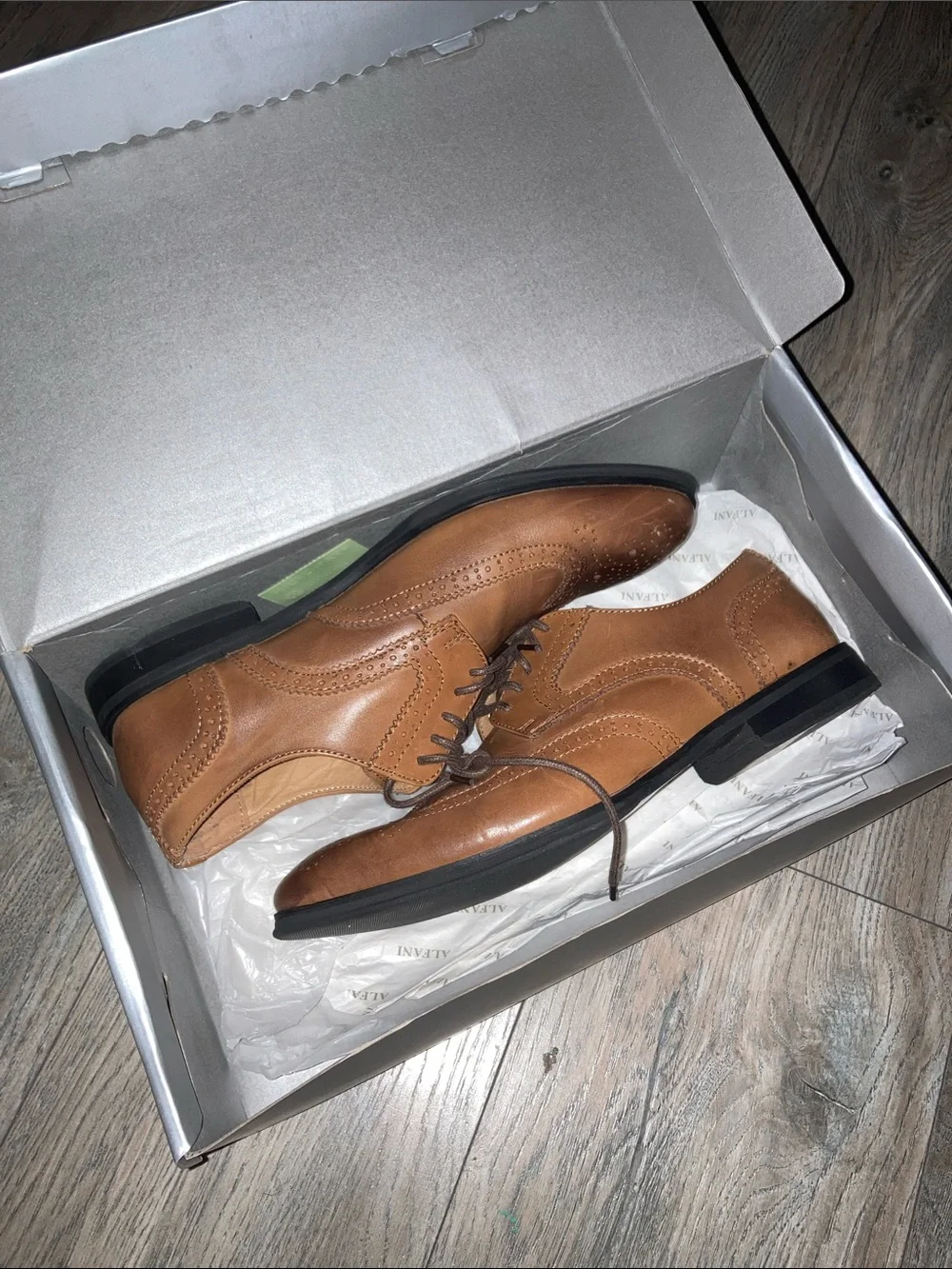 Men’s Derby Oxfords in Silver